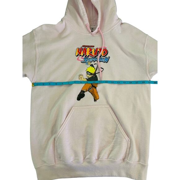 Naruto Shippuden Pink Long Sleeve Graphic Hoodie Size Men’s Small Anime - Picture 6 of 7